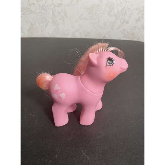 Vintage 1980s My Little Pony Cotton Candy Pink Collectible Toy Horse Figure - Picture 3 of 7
